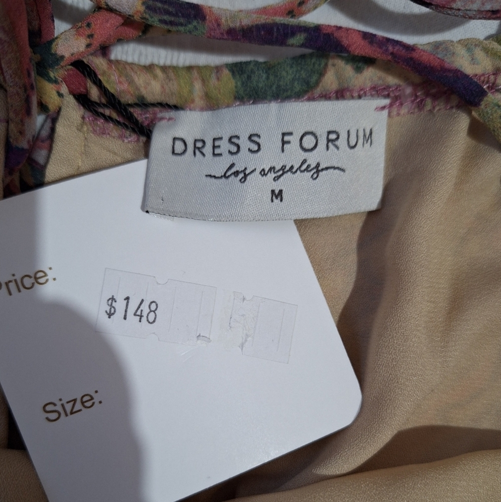 NWT DRESS FORUM Bohemian Floral Maxi Dress in Purple and Pink - Picture 9 of 10